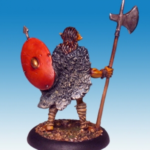 Gnoll with poleaxe - Otherworld Miniatures