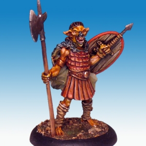 Gnoll with poleaxe - Otherworld Miniatures